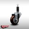 Service Caster 3'' SS Maroon Poly Wheel Swivel 1-1/8'' Expanding Stem Caster SCC-SSEX20S314-PPUB-MRN-118 - alternate 2